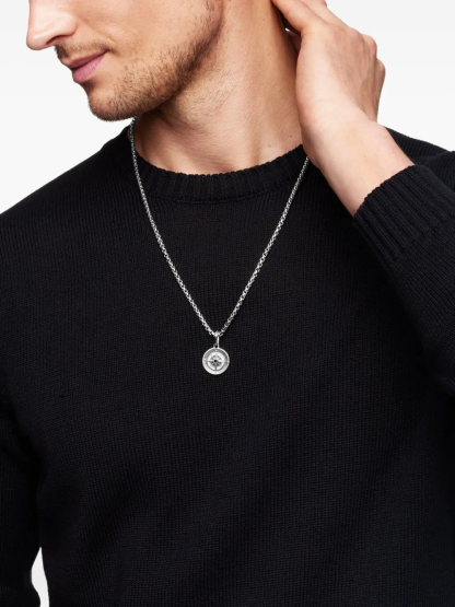 Dathtvid Yurthtman sterling silver Maritime Compass diamond amulet