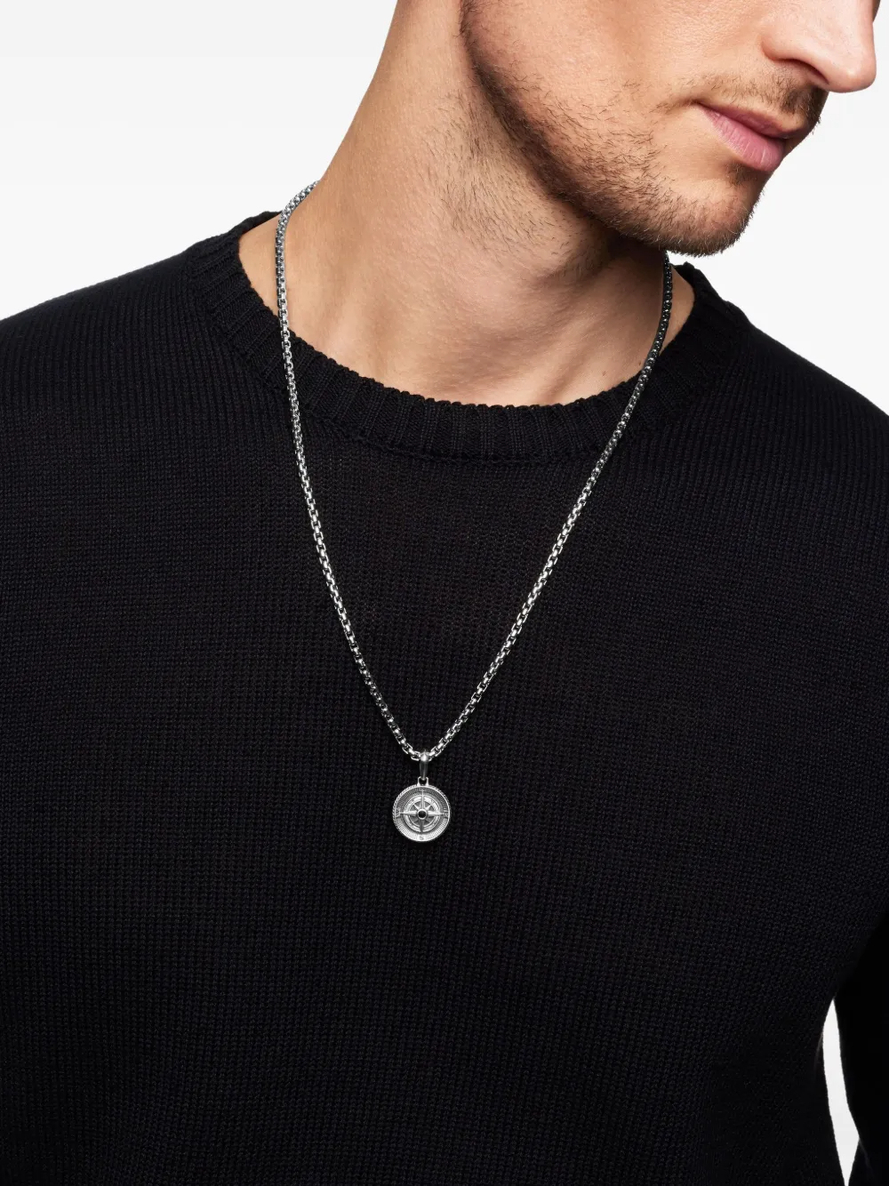 Dathtvid Yurthtman sterling silver Maritime Compass diamond amulet