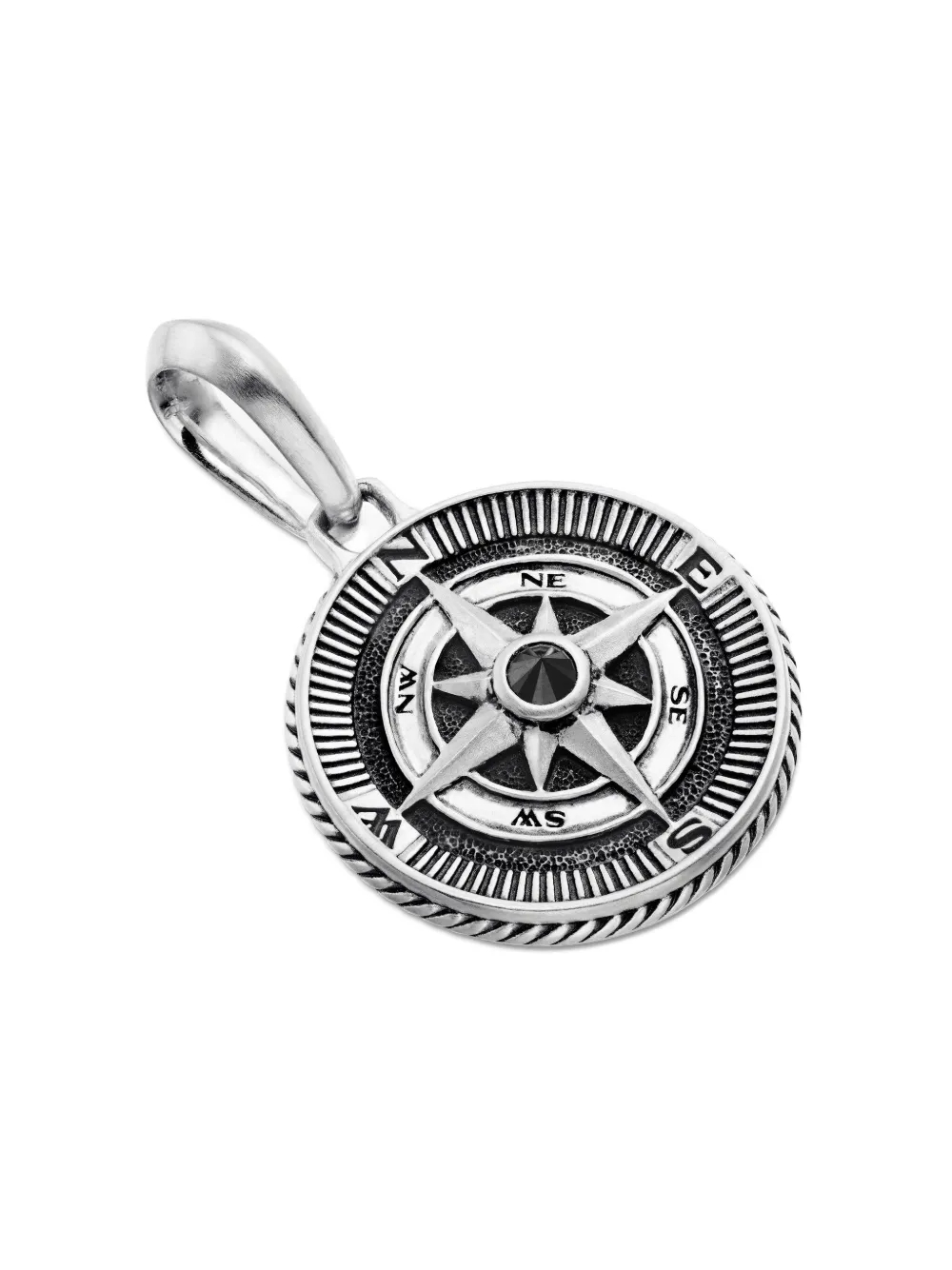 Dathtvid Yurthtman sterling silver Maritime Compass diamond amulet
