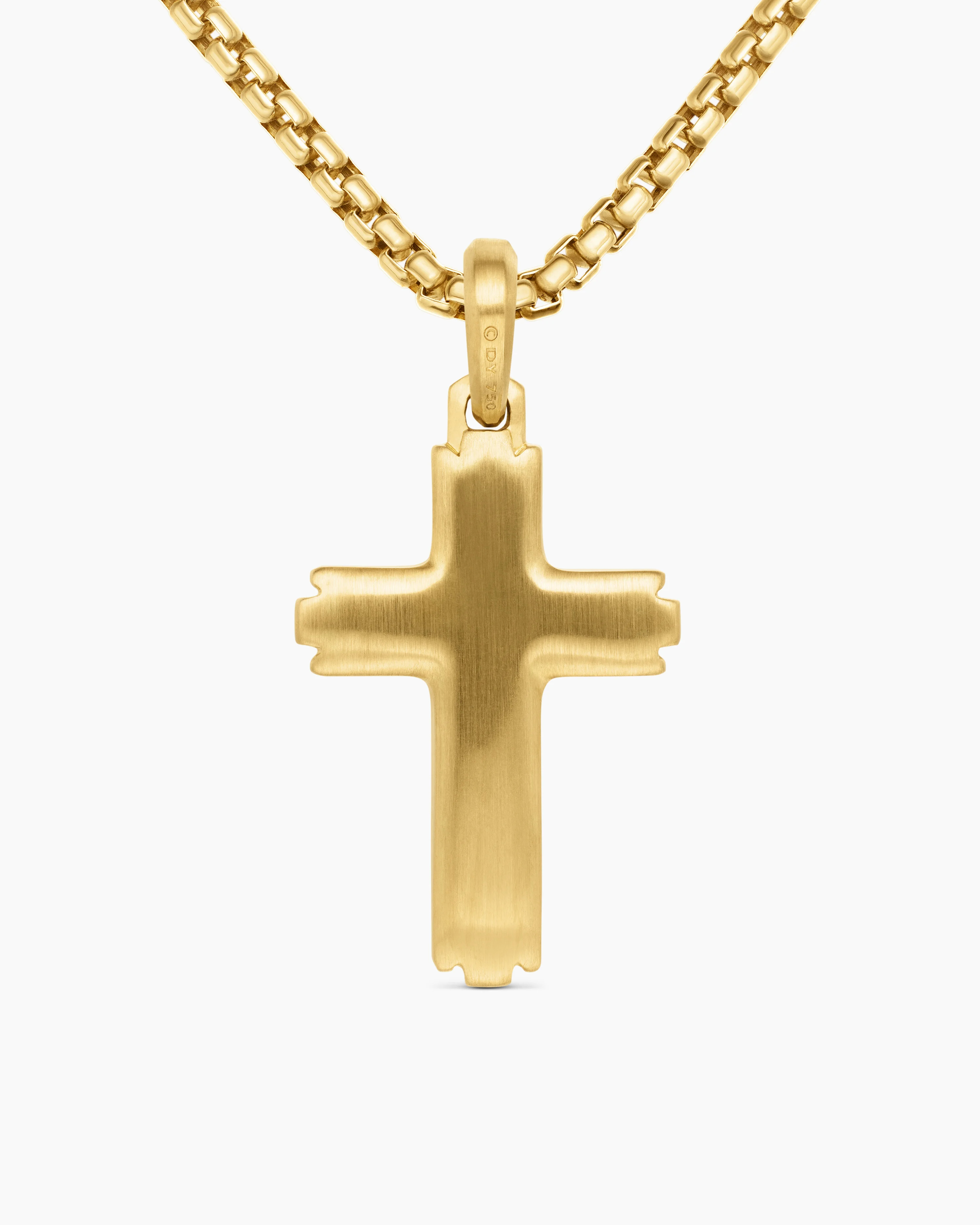 Cross Pendant 18K Yellow Gold with Diamonds