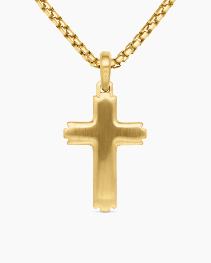 Cross Pendant 18K Yellow Gold with Diamonds