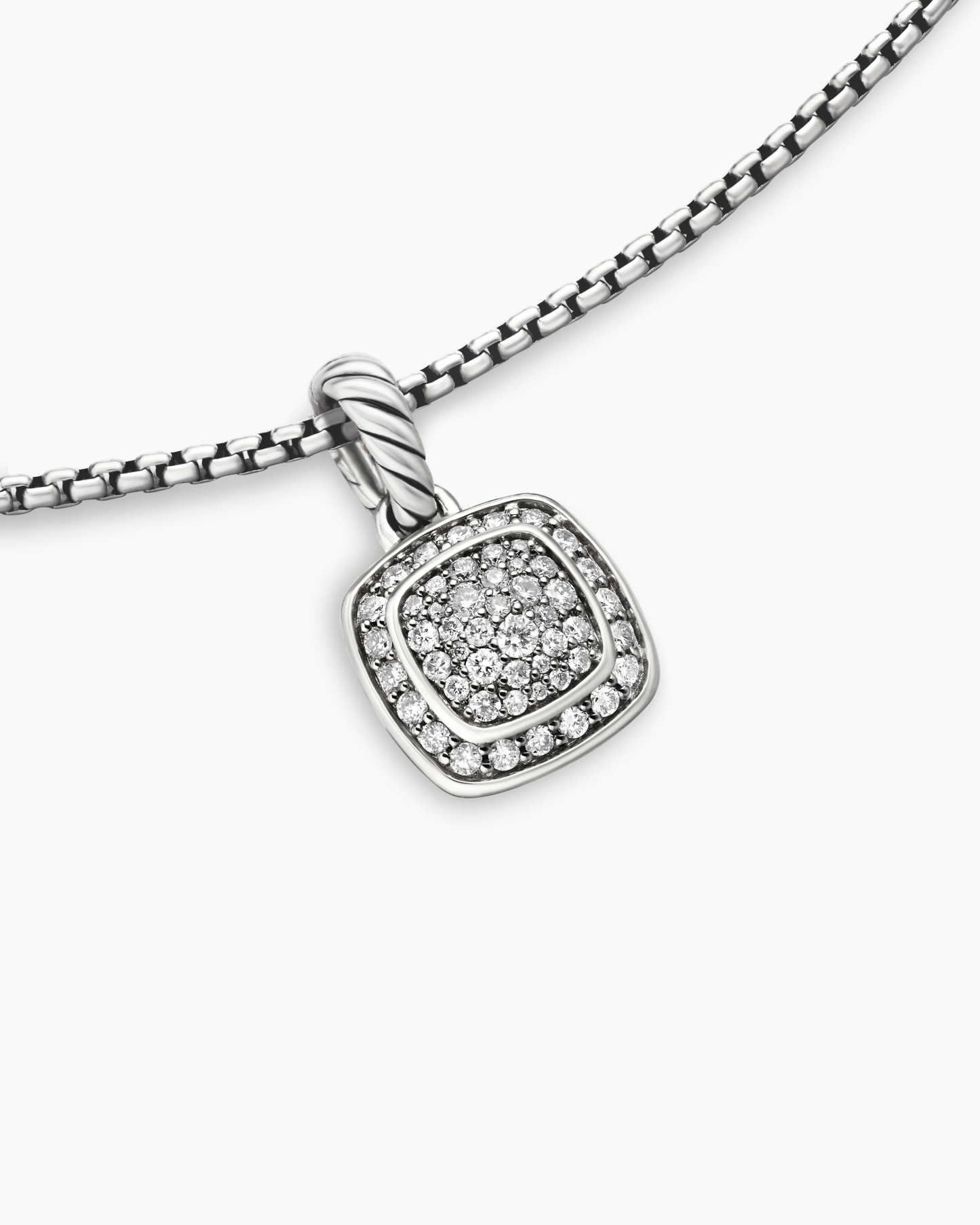 Albion® Pendant in Sterling Silver with Pave Diamonds,17mm