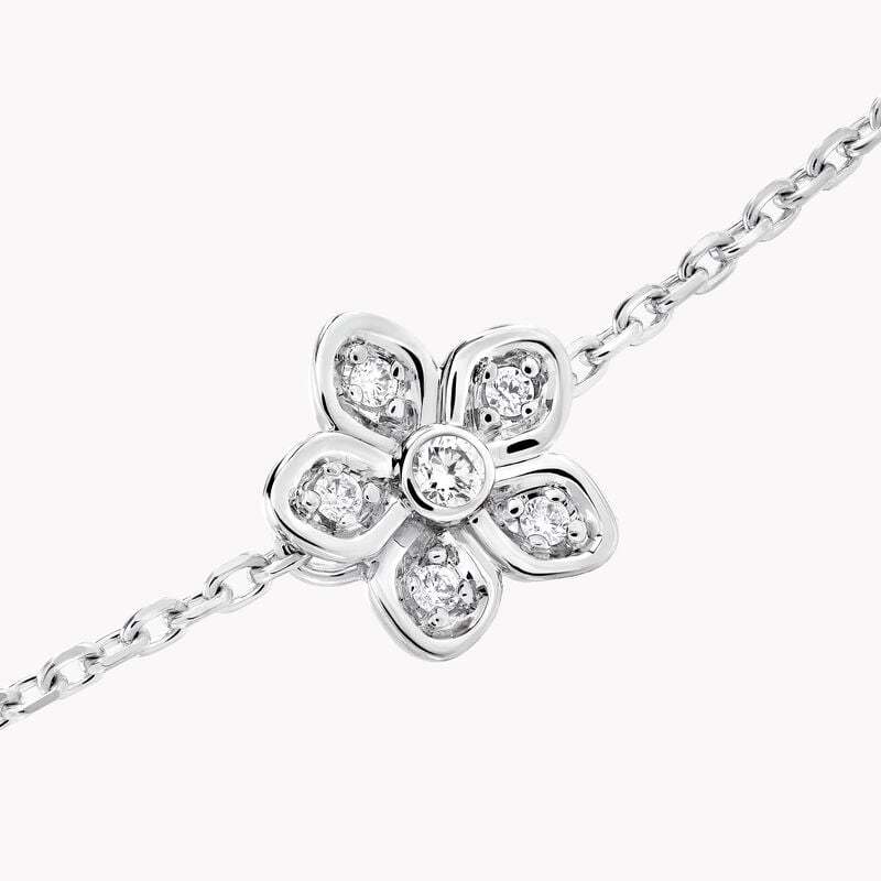 Wild Flower Petite Pavé Diamond Bracelet