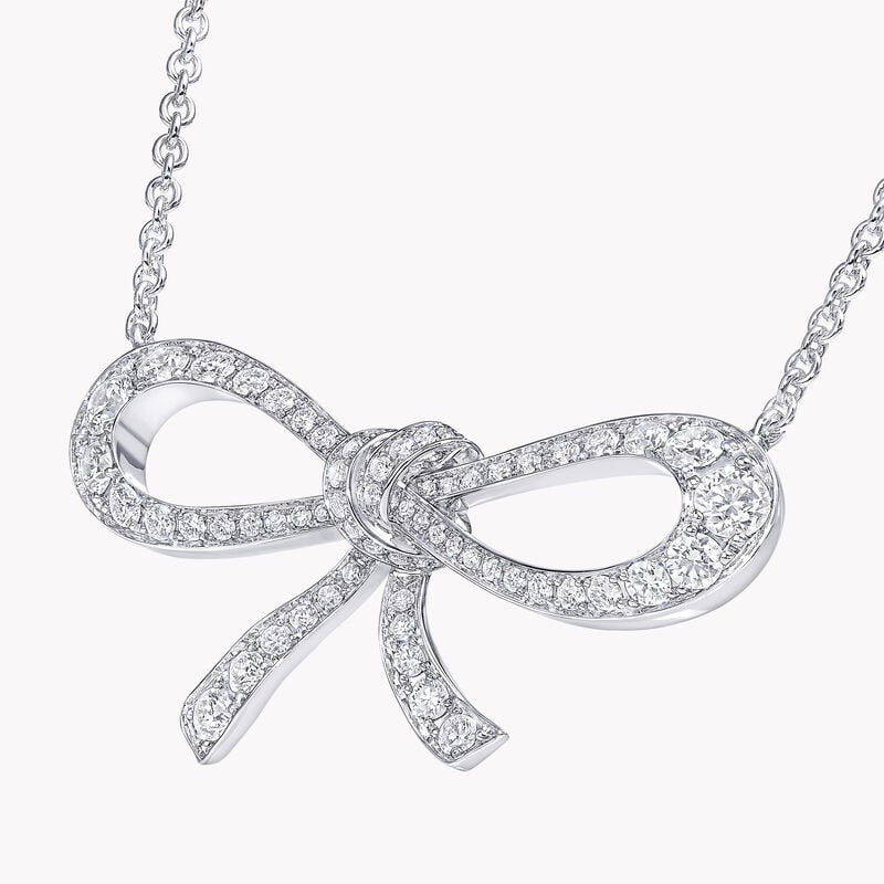 Tilda's Bow Mini Diamond Pendant