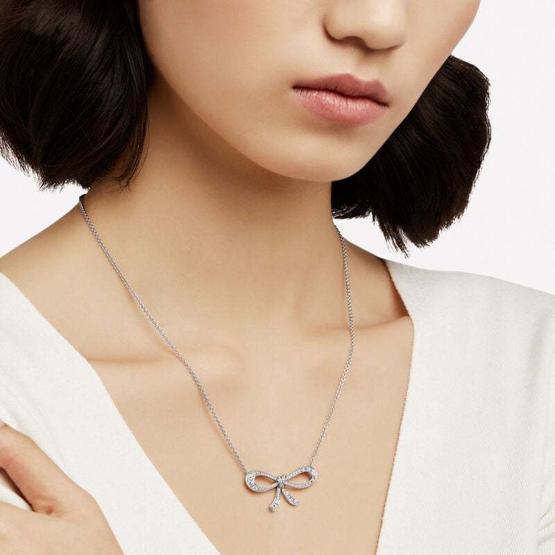 Tilda's Bow Mini Diamond Pendant