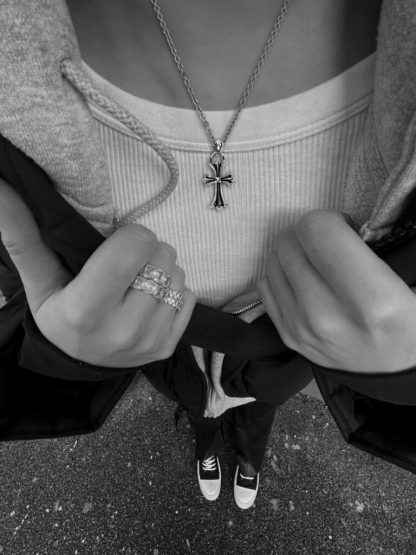 SMALL CROSS PENDANT WITH BAIL