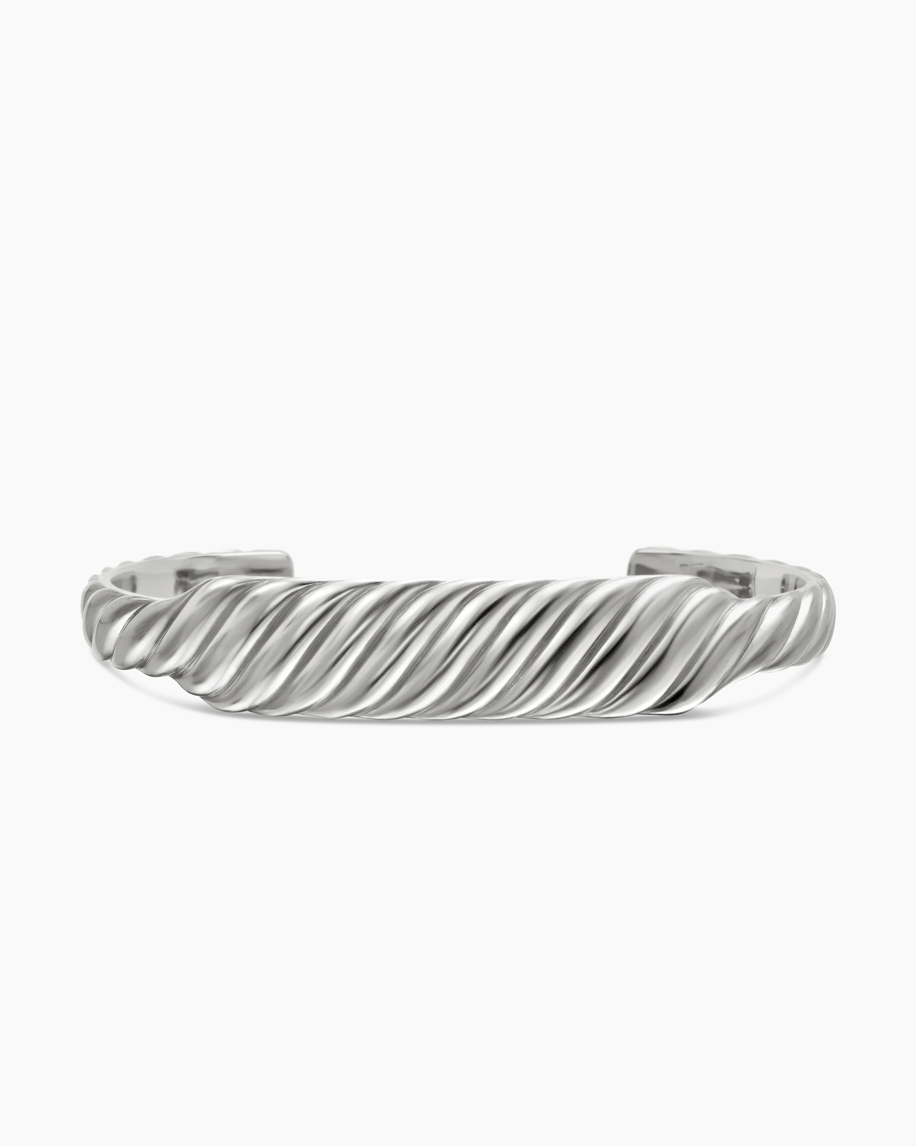 Sculpted Cable Contour Bracelet Sterling Silver, 12.9mm