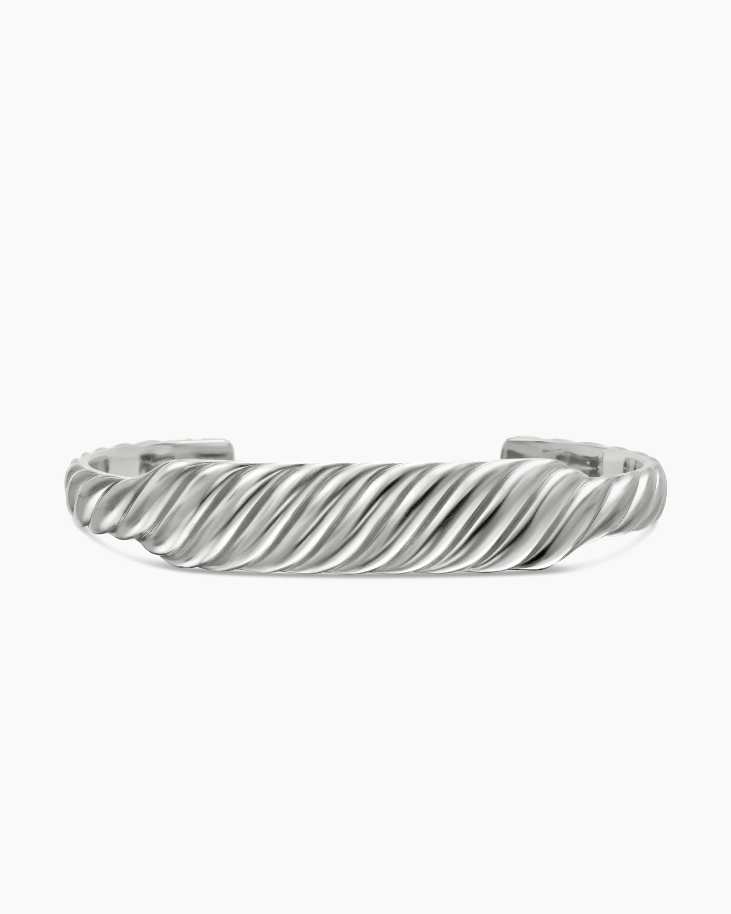 Sculpted Cable Contour Bracelet Sterling Silver, 12.9mm