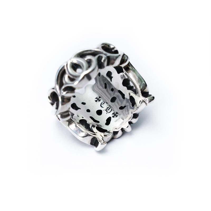 BUTTERFLY FLORAL CROSS RING