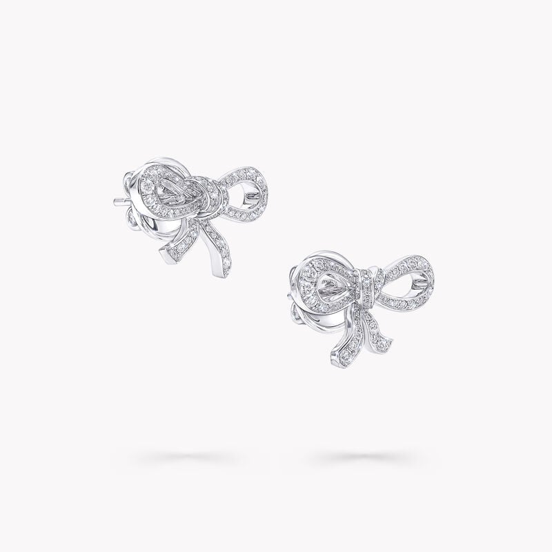 Tilda's Bow Mini Diamond Stud Earring