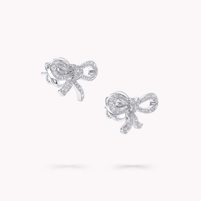 Tilda's Bow Mini Diamond Stud Earring