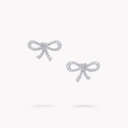 Tilda's Bow Mini Diamond Stud Earring