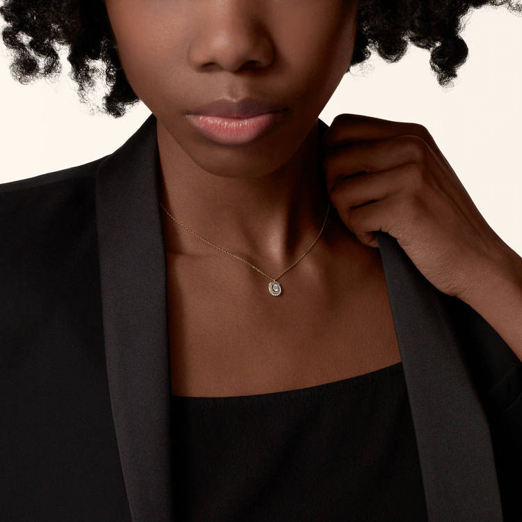 Trinity pendant, 1 diamond, paved