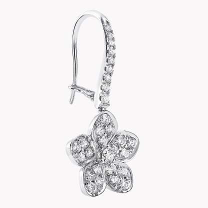 Wild Flower Pavé Diamond Earrings