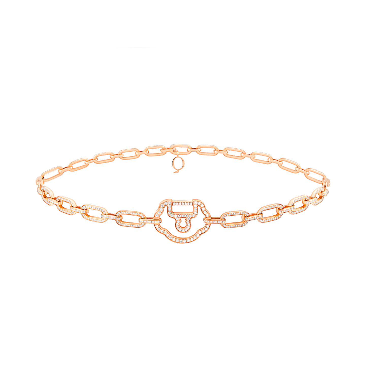 Yu Yi choker in 18K rose gold with diamonds