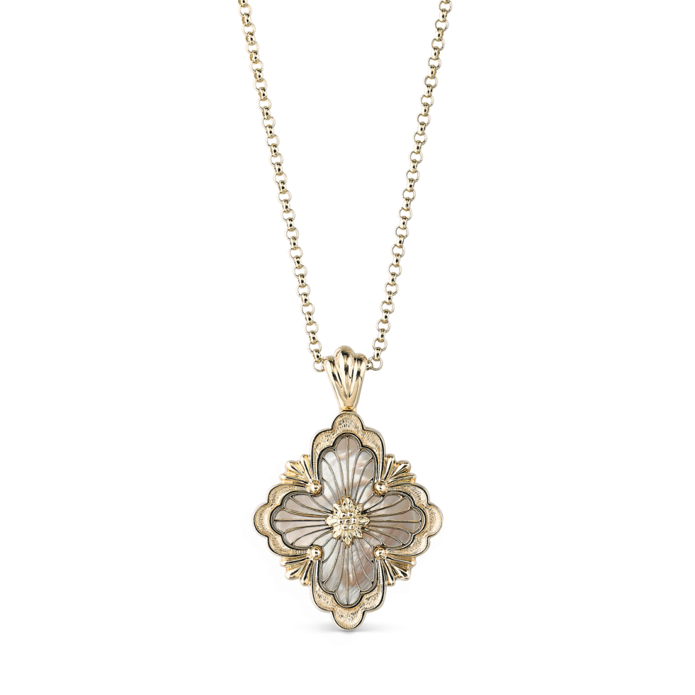 OPERA TULLE GOLD PENDANT WITH MOTHER OF PEARL