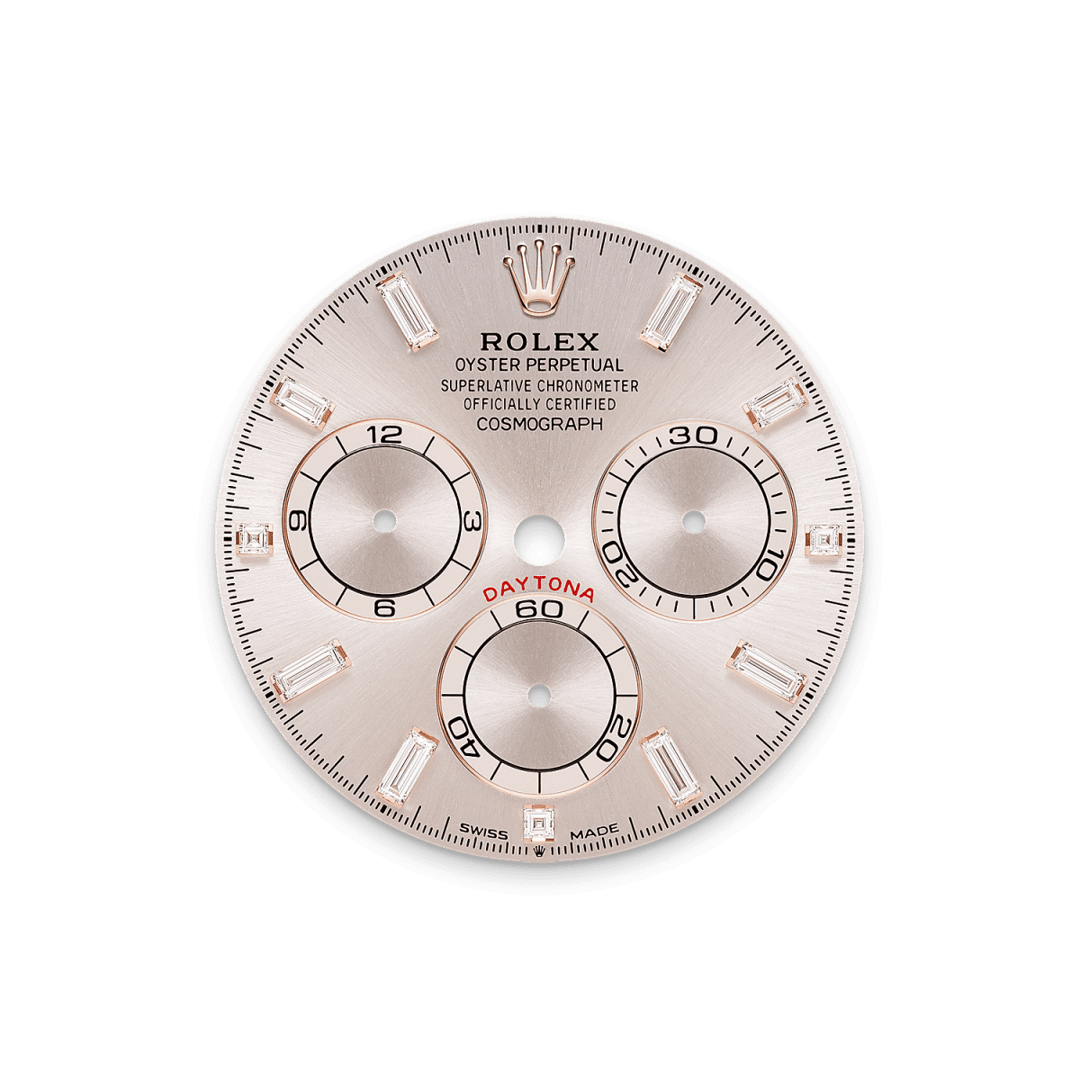 Cosmograph Daytona  Oyster, 40 mm, Everose gold and diamonds  Reference 126595TBR