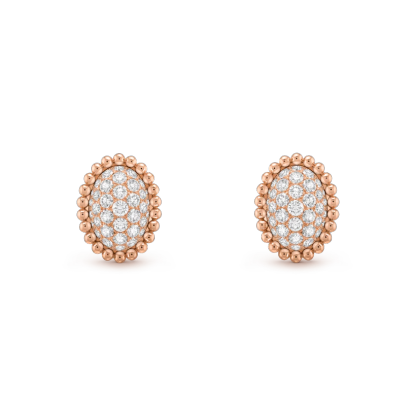 Perlée diamonds pavé earrings