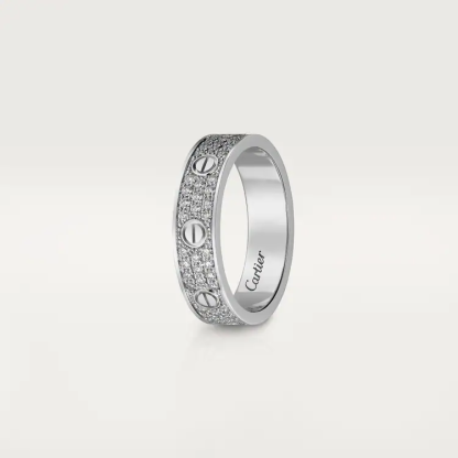 LOVE WEDDING BAND, DIAMOND-PAVED