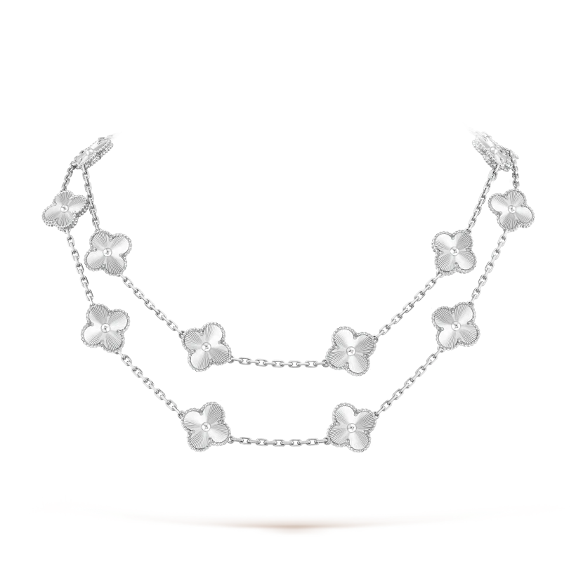 Vintage Alhambra long necklace, 20 motifs