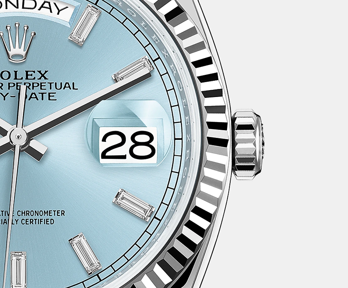 Day-Date, 36mm, Platinum, Ref# 128236-0009