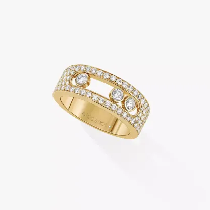 Move Joaillerie Pavé SM Yellow Gold Diamond Ring