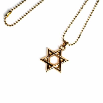 22K GOLD STAR OF DAVID PENDANT