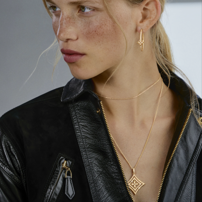 Idylle Blossom Medallion, Yellow Gold And Diamonds