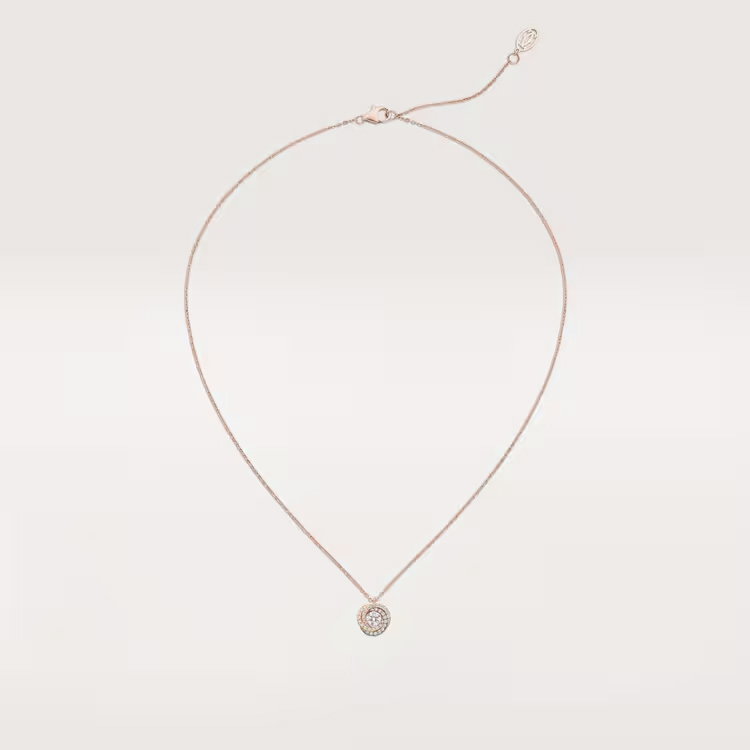 Trinity pendant, 1 diamond, paved