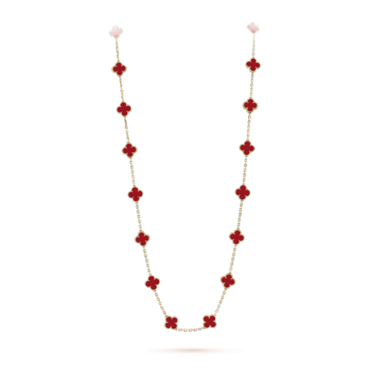 Vintage Alhambra long necklace, 20 motifs