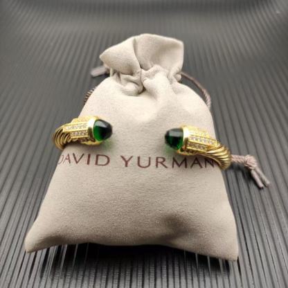 7mm Cable Bracelet with Peridot & Diamond Accents