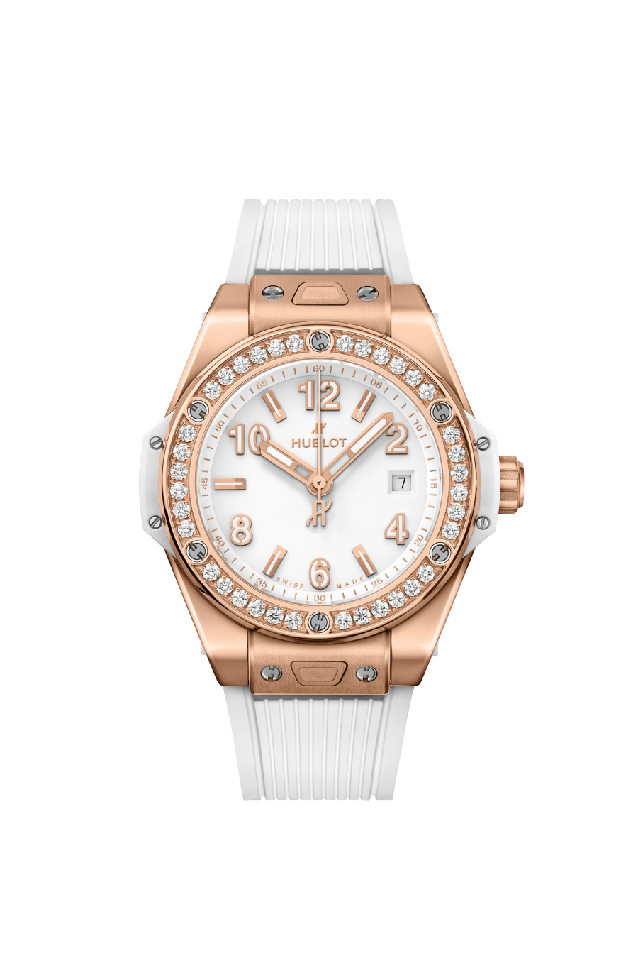 BIG BANG ONE CLICK KING GOLD WHITE DIAMONDS 33MM