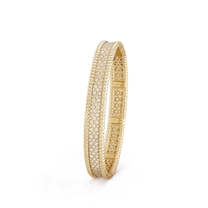 Perl??e? diamonds bracelet, 3 rows, small model