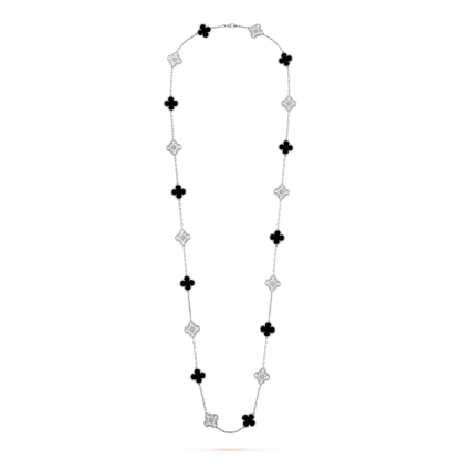 Vintage Alhambra long necklace, 20 motifs