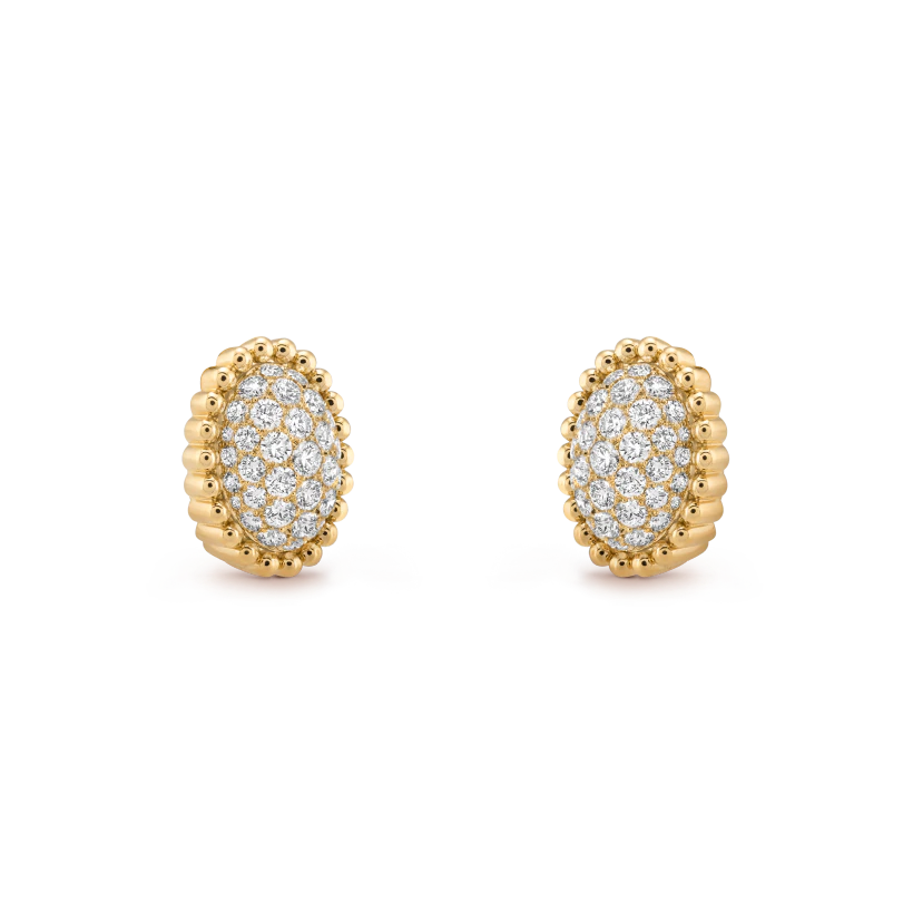 Perlée diamonds pavé earrings