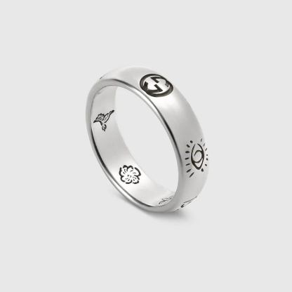 BLIND FOR LOVE' RING IN SILVER