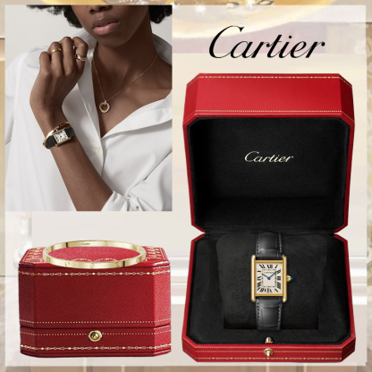 TANK LOthtUIS CARthtTIER WATCH & LOVE BRACELET, SMALL MODEL