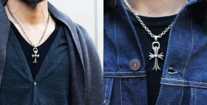 SMALL CROSS PENDANT WITH BAIL