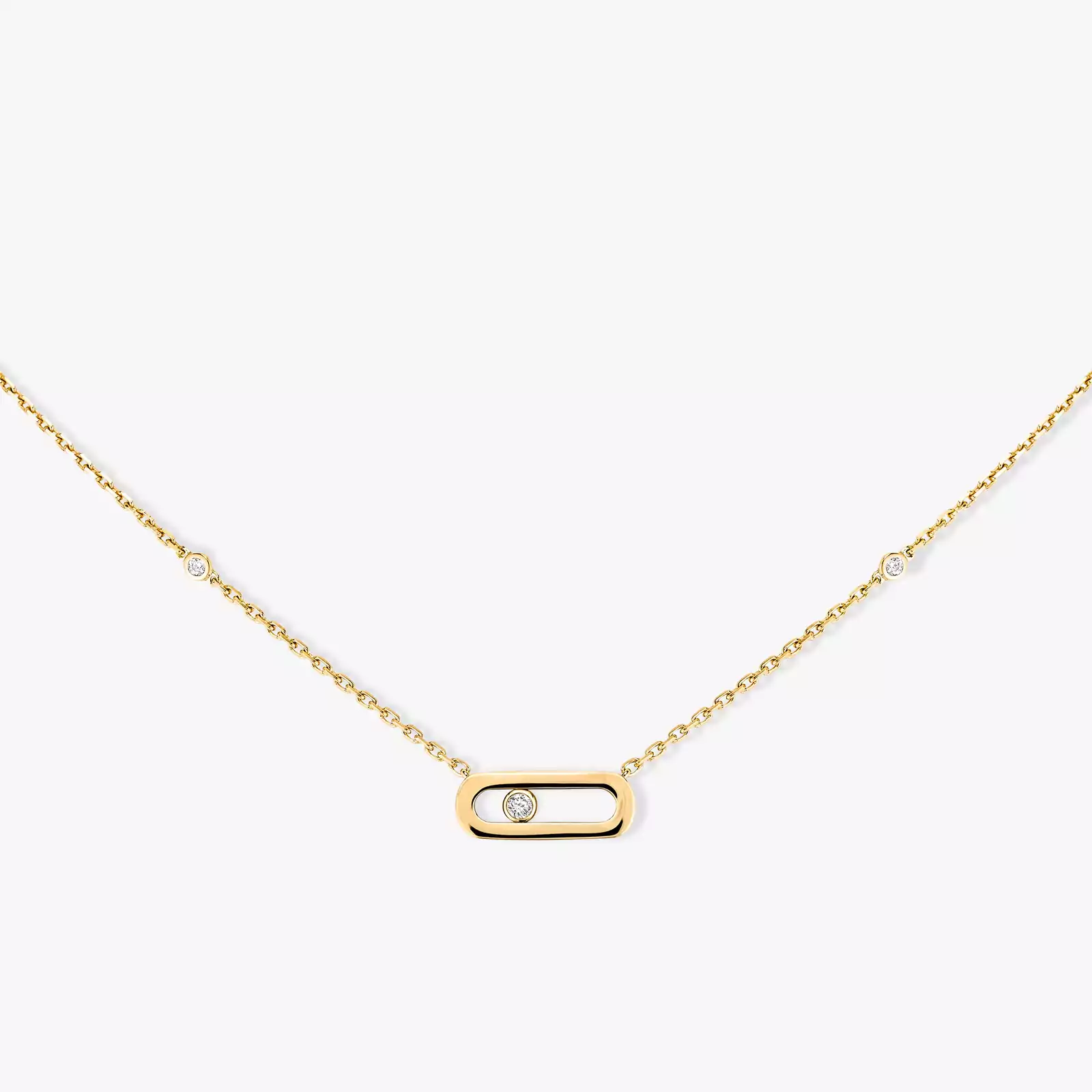 Gold Move Uno Yellow Gold Diamond Necklace