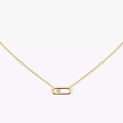 Gold Move Uno Yellow Gold Diamond Necklace