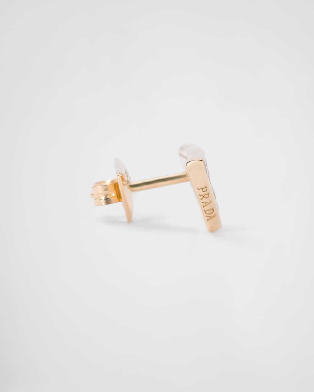 Eternal Gold single earring in yellow gold with diamonds