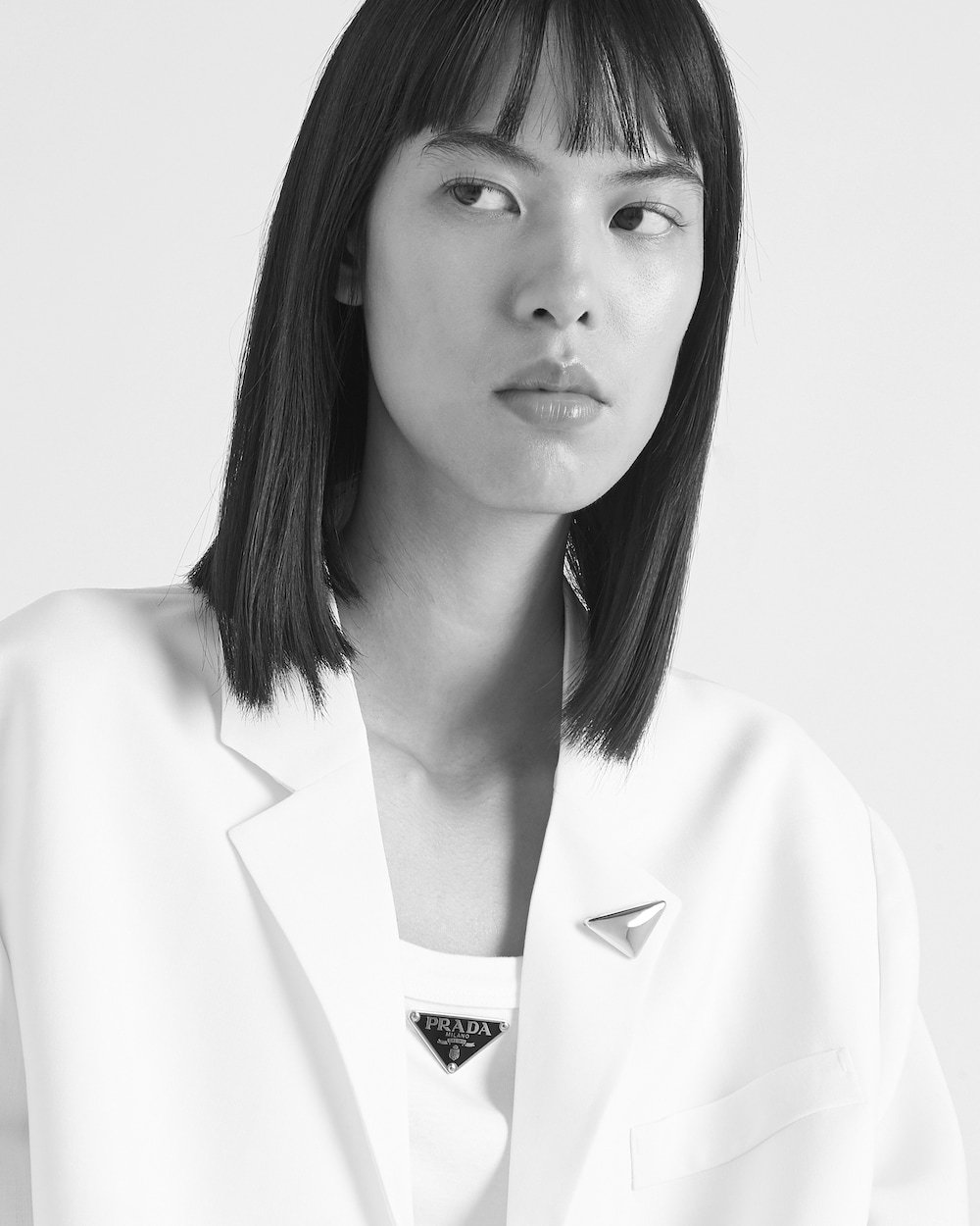 Eternal Gold small triangle brooch in pink gold