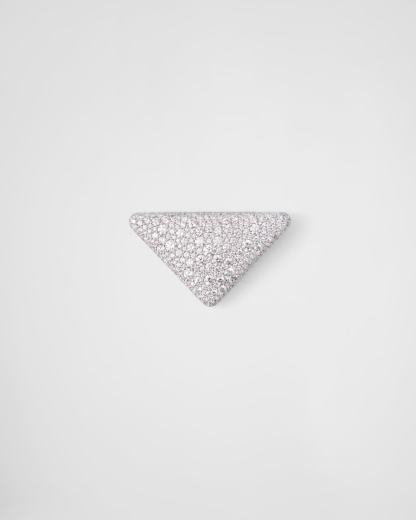 Eternal Gold brooch in white gold with diamonds
