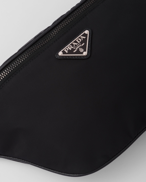Re-Nylon and Saffiano leather belt bag