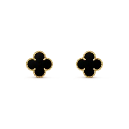 3-PIECE GOLD CLOVER JEWELRY SET: NECKLACE, BRACELET & EARRINGS