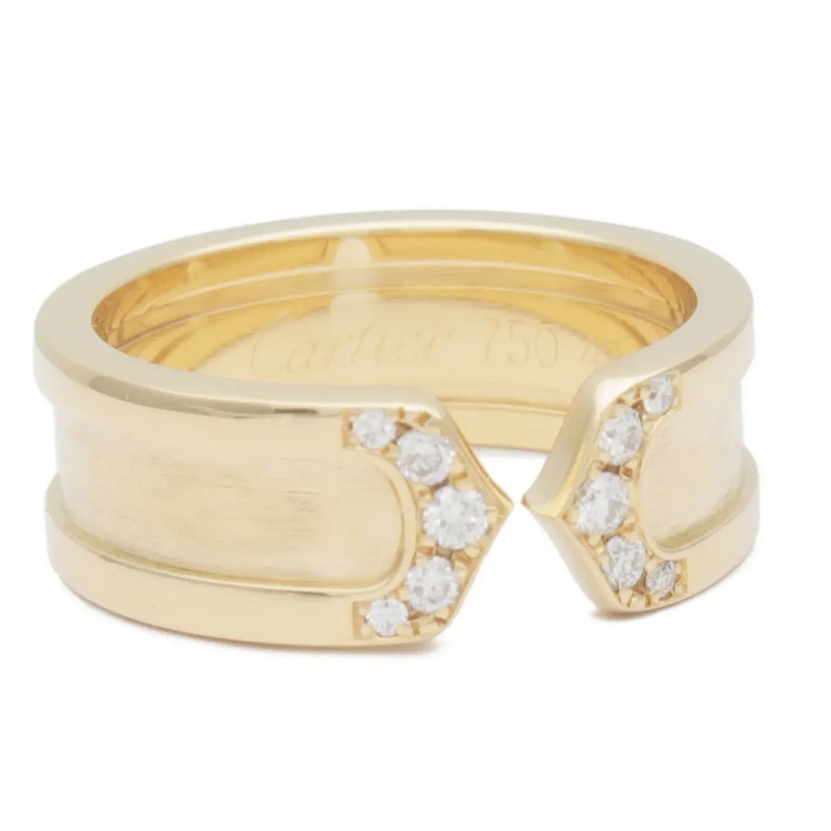 Carthttier C yellow gold ring