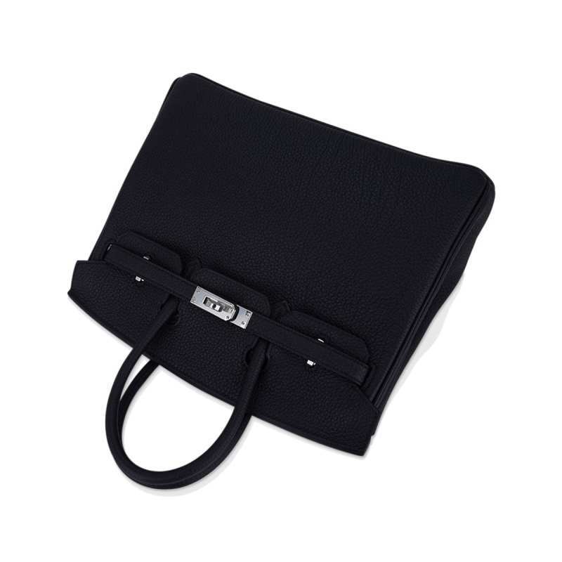 Birkin 25 Bag Black Togo Leather with Palladium Hardware