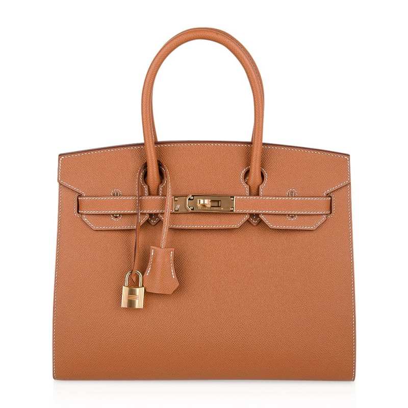 Birkin 30 Sellier Bag Gold Veau Graine Monsieur Laiton Limited Edition
