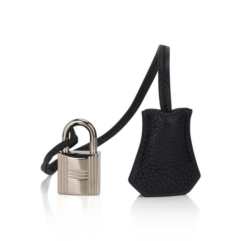 Kelly 32 Retourne Bag Black Togo Leather with Palladium Hardware