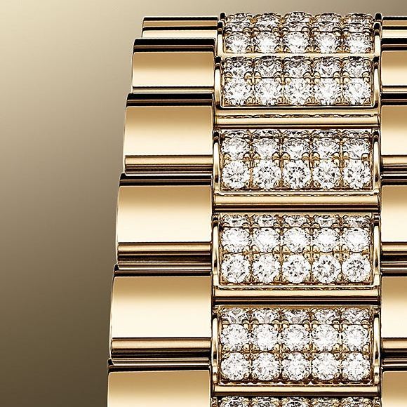 LOVE BRACELET, CLASSIC MODEL, 4 DIAMONDS & ROLEX DAY-DATE